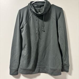 GAIAM Dark Gray Cowl Neck Top Small